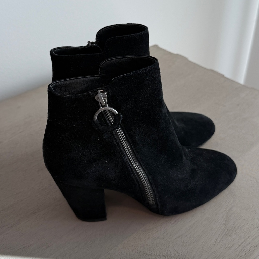 Black Suede Ankle Boots